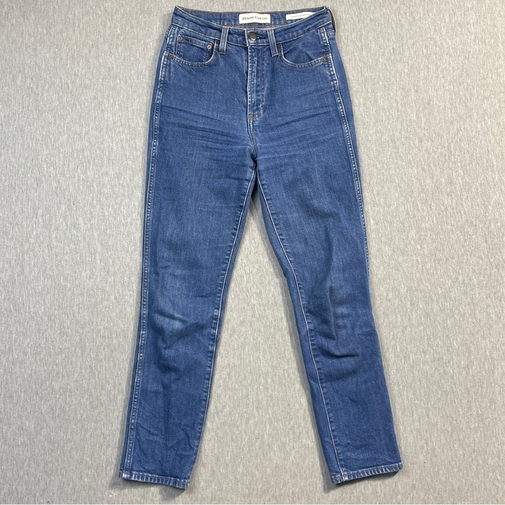 Denim Forum The Anjelica High Rise Slim Jeans Women’s 26 Blue Aritzia